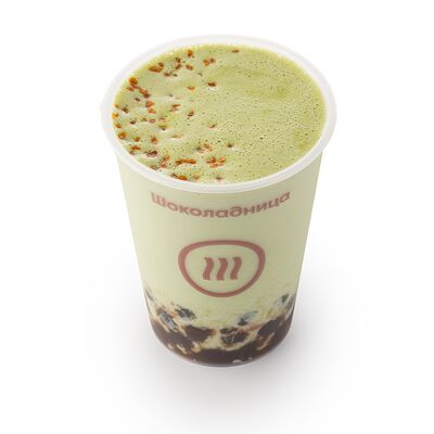 Матча-латте Солёная карамель с тапиокой в Шоколадница по цене 420 ₽