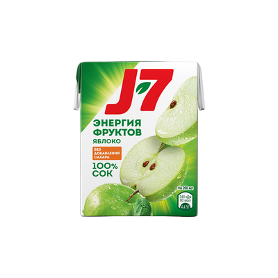 Сок J7 яблочный 0,2 л в Rostic's по цене 86 ₽