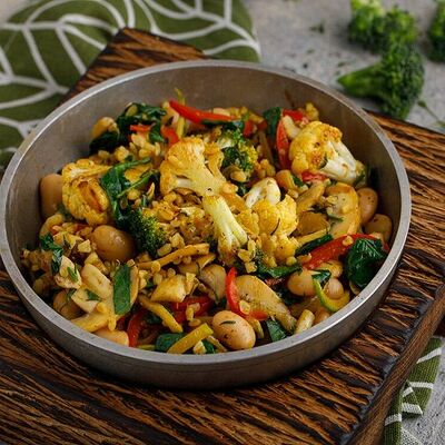 Пряные овощи с грибами в Баклажан в ТЦ 