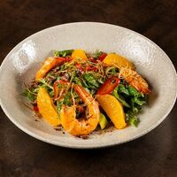 С тигровыми креветками, апельсином и авокадов Doge