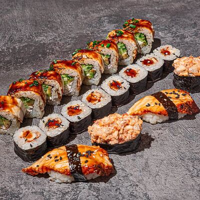 Сет с угрем в Rock & Roll Sushi по цене 1700 ₽