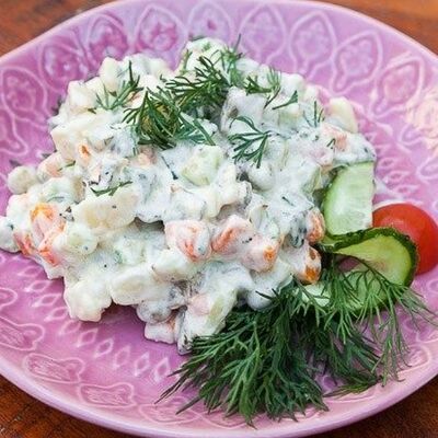 Салат веганский Оливье Jagannath в Сойка по цене 300 ₽