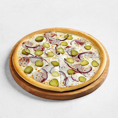 С колбасками из оленины средняя в ПиццаФабрика по цене 940 ₽