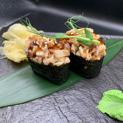 Гункан угорь спайси в Hiro суши-бар по цене 300 ₽