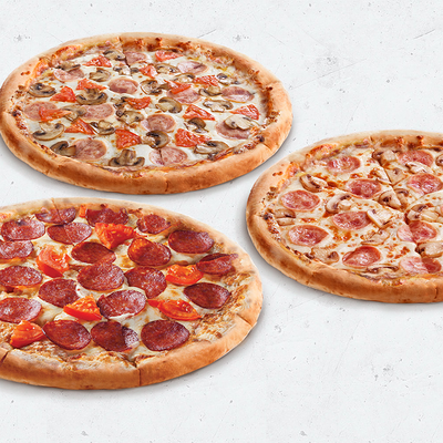 3 пиццы за 1599 в Pizza HeartPizza Hut по цене 1599