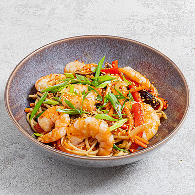 Wok креветка с удоном и терияки соусом в ART FOOD по цене 32 р.