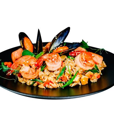 Рис чесночный с морепродуктами в Багс Банни от кафеМафия по цене 490