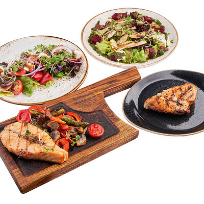 Сет Полезный и точка на 2 в ИТЛЕ Стейк-кафе Halal по цене 2320