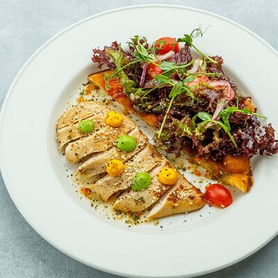 Сет с куриной грудкой по-дижонски в Белая черешня по цене 760 ₽