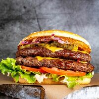 Двойной бургер в Дарк лава