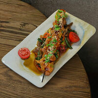 Курица BBQ с овощами и соусом гриль в БарТо