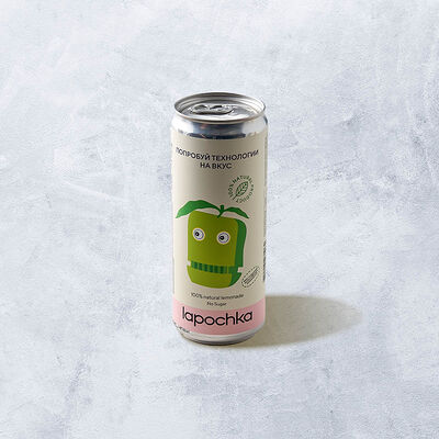 Лимонад Лапочка фирменный в жестяной банке 330 мл в Vaffel Норвежские вафли, завтраки, кофе по цене 250 ₽
