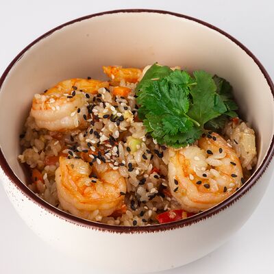 Жареный рис с креветками в Underground Sushi City по цене 670 ₽