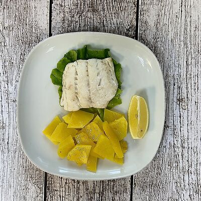 Судак, запеченный в фольге в Луна Рыба по цене 735 ₽