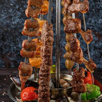 Ассорти шашлыков на восемь персон в Мангал Хаус по цене 8300 ₽