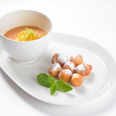 Манговый суп со сладкими пампушками в БамБуши по цене 365