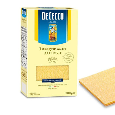 Паста De Cecco №112 Лазанья с добавлением яйца в Ченто пицца М7 по цене 1100 ₽