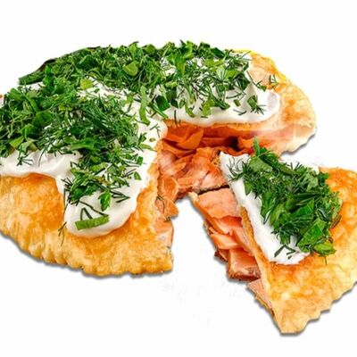 Чебурек-пирог с красной рыбой в ЧебурекМи по цене 1200 ₽