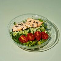 Боул с пшеном, запеченной курицей и овощами в Тюбетей