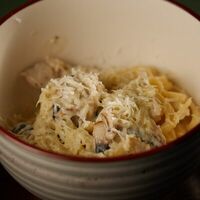 Паста с курицей и грибами в Menthol