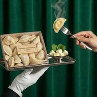 Вареники со шпинатом и сыром в Бисквит