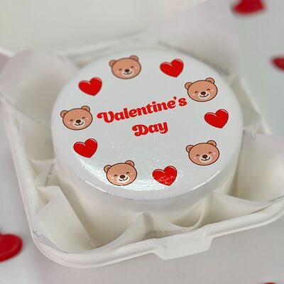 Бенто-торт с мишками на 14 февраля в Tort4u по цене 1590 ₽