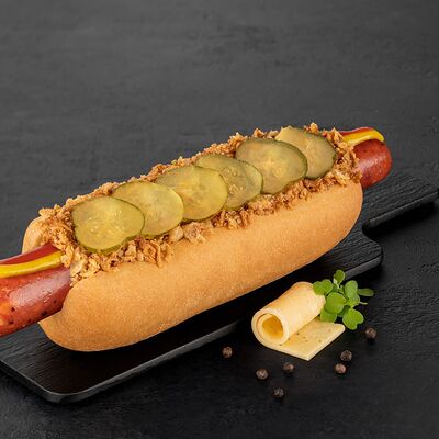 Чили-чиз хот-дог с альпийской колбаской в Stardogs по цене 490 ₽