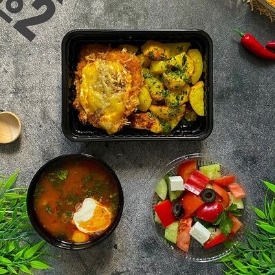 Бизнес-ланч №1 в Вкусно как дома по цене 20 р.