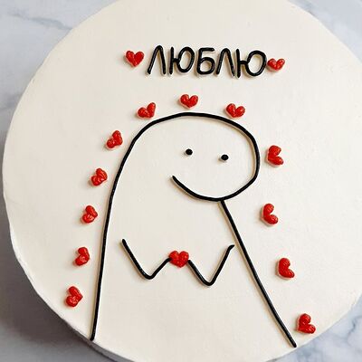 Бенто торт Люблю в Премиум торт по цене 2300 ₽