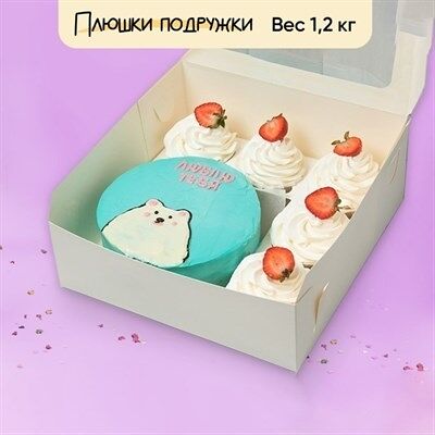 Бенто-бокс Люблю тебя в Плюшки подружки по цене 3520 ₽