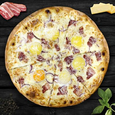 Карбонара Канонико, пицца 36 см в Мон Батонъ по цене 1464 ₽