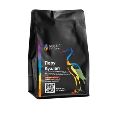 Кофе Перу Куэлап, обжарка под фильтр в MOSAIC coffee&tea по цене 899 ₽