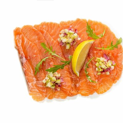 Карпаччо из лосося в Перчини на огне по цене 565