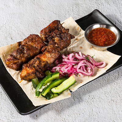 Шашлык из свинины в Гриль-паб ЕрмолаевЪ по цене 515 ₽