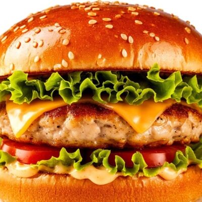 Бургер с куриной котлетой в Шаурмакрол по цене 540 ₽