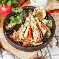 Запеченный баклажан в Мушмула