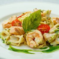 Феттуччине с морепродуктами в Белая черешня