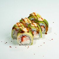 Малый ролл авокадо: креветка, сыр, тобико, унаги в ЁБИСАН