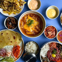 Логотип K-Pop корейская кухня