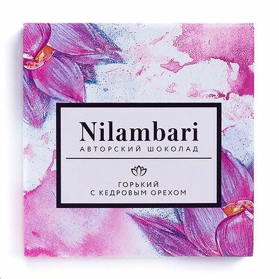 Шоколад веганский горький с кедровым орехом, Nilambari в Азбука Вкуса Экспресс Меню по цене 259 ₽