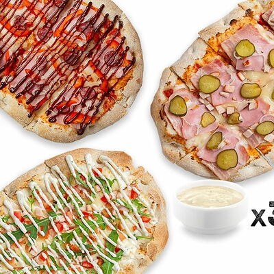 Комбо №5 в Некруглая пицца и роллы по цене 2185 ₽