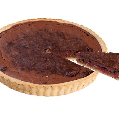 Чикагский шоколадный брауни с вишней и грецким орехом (Средний) в Машенькины пироги по цене 1350 ₽