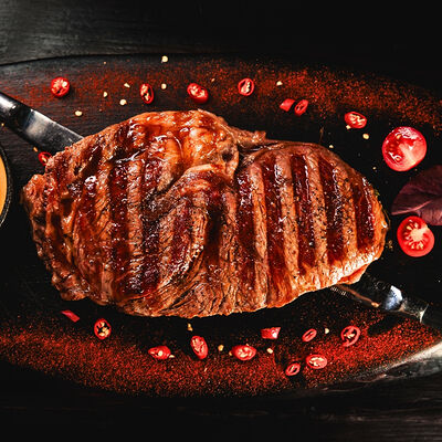 Стейк Рибай из мраморной говядины (за 100 грамм) в Рестобар Литера по цене 1490 ₽