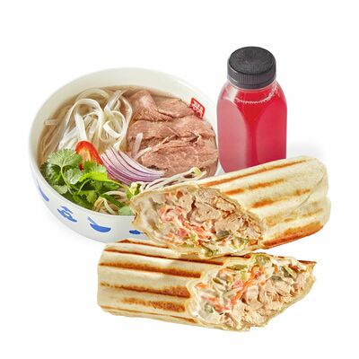 Комбо №3: Суп на выбор, Шаверма с курицей, Морс в ДЕД ХО по цене 1024 ₽