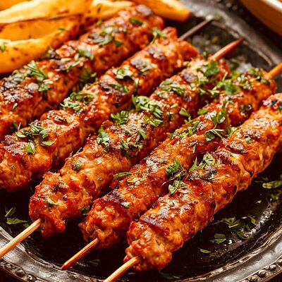 Люля Куриный и Рёбрышки на угляхв Шашлычный Мир по цене 2190 ₽