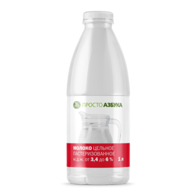 Молоко пастеризованное 3,4-6% в Азбука Вкуса Экспресс Меню по цене 109 ₽