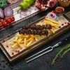 Шашлык из куриных сердечек с картофелем фри в MosCafe по цене 490