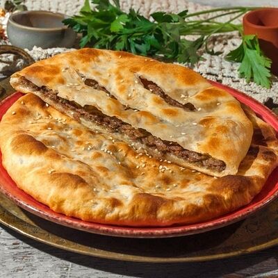 Грузинский пирог Кубдари в Кацо по цене 485 ₽
