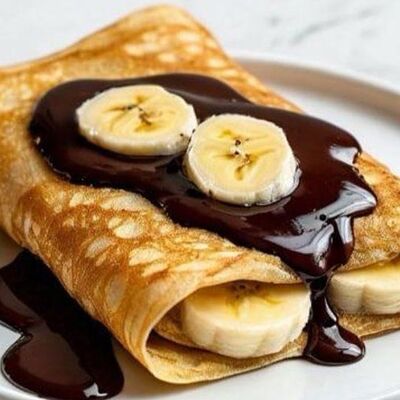 Блин с шоколадом и бананом в Блины & Кофе по цене 299 ₽