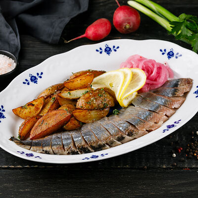 Маринованная сельдь с картофелем в Славянский базаръ по цене 690 ₽